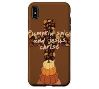 Hola Fall Pumpkin Spice y Jesucristo Autumn Christian Carcasa para iPhone XS Max