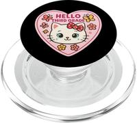 Hola Gatito de Tercer Grado 3er Grado Niña Gatito Regreso a la PopSockets PopGrip para MagSafe
