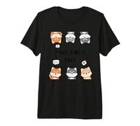 Hola, Hola, Que tengas un Buen día - Divertido Paquete de Dibujos Animados Shiba Inu Camiseta Premium