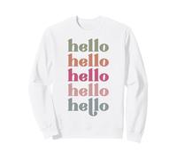 Hola Hombres, Mujeres y niños Que aman saludar por la mañana Sudadera