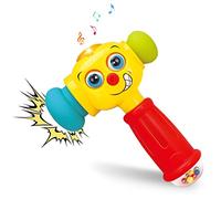 HOLA Juguete para bebé a partir de 1 año, juego de martillo musical con sonajero, juegos educativos, regalo de cumpleaños, juguete para niños a partir de 1 año, niña con luz y sonido