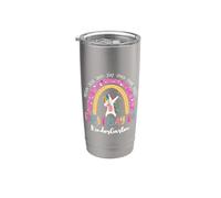 Hola Kindergarten Niños Niñas Primer día de jardín de infantes Vaso térmico de acero inoxidable de doble pared
