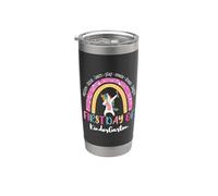 Hola Kindergarten Niños Niñas Primer día de jardín de infantes Vaso térmico de acero inoxidable de doble pared