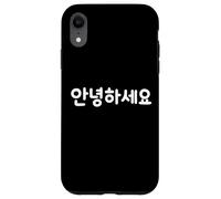 Hola Linda y Divertida Palabra Coreana Hangul Carcasa para iPhone XR