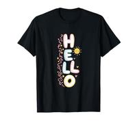 Hola, Lindo Saludo Kawaii Pastel Happy Doodle Camiseta