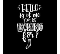 Hola ¿me estás buscando? Pegatinas de pared de vinilo 34x59.5cm Embellecimiento de paredes Blanco