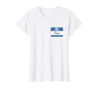 Hola, mi Nombre es Alan, Etiqueta para Divertida Camiseta gráfica económica, Mujer, Blanco, XL