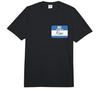 Hola, mi Nombre es Alan, Etiqueta para Divertida Comfort Colors Adult Heavyweight T-Shirt