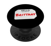 Hola mi Nombre es Brittany Lazy DIY Disfraz para Fiestas PopSockets PopGrip Adhesivo
