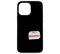 Hola mi Nombre es Hannah Lazy DIY Disfraz para Fiestas Carcasa para iPhone 13 Pro MAX