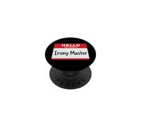 Hola, mi Nombre es ironía Maestro Gracioso PopSockets PopGrip Adhesivo