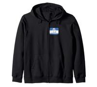 Hola, mi Nombre es Jack Etiqueta con Divertida Sudadera con Capucha