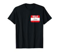 Hola mi nombre es José Etiqueta de nombre Funny Camiseta