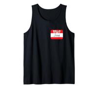 Hola mi nombre es José Etiqueta de nombre Funny Camiseta sin Mangas