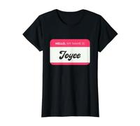 Hola, Mi Nombre es Joyce - Funny Joyce Name Camiseta gráfica económica, Mujer, Negro, XS