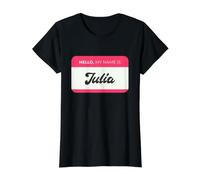 Hola, Mi Nombre es Julia - Funny Julia Name Camiseta gráfica económica, Mujer, Negro, L