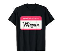 Hola, Mi Nombre es Megan - Funny Megan Name Camiseta gráfica económica, Hombre, Negro, M