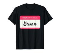 Hola, Mi Nombre es Susan - Funny Susan Name Camiseta gráfica económica, Hombre, Negro, XL