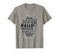 Hola Moin Tach Servus Saludos Dialecto de Alemania Camiseta