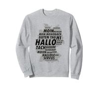 Hola Moin Tach Servus Saludos Dialecto de Alemania Sudadera