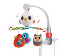 Hola - Móvil Musical Bebe - Para Cuna, Cochecito y Ajustable a Cualquier Espacio - Pajaritos de Juguete con 10 Canciones Relajantes - Arco de Juegos Bebe con Modo Silencioso - +0 Meses - Giro 360º