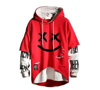 Hola MrLin Techwear Masculino Hip Hop Sudadera Streetwear Japonés Patchwork Sudadera Urbana