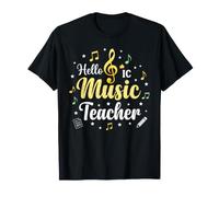 Hola Música Profesor Notas Musicales Clave de Sol Camiseta