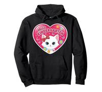 Hola, niña de jardín de Infantes, Lindo Gatito, Gato de Regreso a la Escuela Sudadera con Capucha