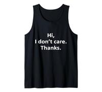Hola, no me importa, gracias, dicho sarcástico divertido Camiseta sin Mangas