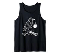 Hola Oscuridad Mi Viejo Amigo - Amante del Café de la Camiseta sin Mangas