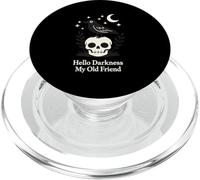 Hola Oscuridad Mi Viejo Amigo Cuervo Café Cuervo Pájaro PopSockets PopGrip para MagSafe