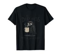 Hola Oscuridad Mi Viejo Amigo Cuervo Café Divertido Camiseta