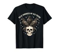 Hola Oscuridad Mi Viejo Amigo Cuervo Cuervo Pájaro Gótico Humor Camiseta