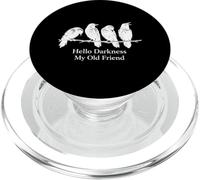 Hola Oscuridad Mi Viejo Amigo Cuervo Cuervo Pájaro Gótico Humor PopSockets PopGrip para MagSafe