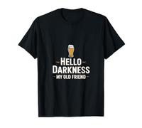Hola Oscuridad Mi Viejo Amigo Divertido Cerveza Dic Camiseta