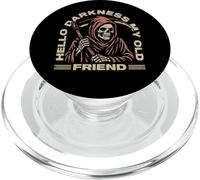 Hola Oscuridad Mi Viejo Amigo Grim Reaper El Ángel De La Muerte PopSockets PopGrip para MagSafe