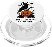 Hola Oscuridad Mi Viejo Amigo Halloween PopSockets PopGrip para MagSafe