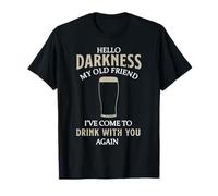 Hola Oscuridad Mi Viejo Amigo He venido a Beber Contigo Camiseta