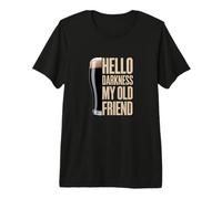 Hola Oscuridad Mi Viejo Amigo Stout Beer Lover Camiseta Premium