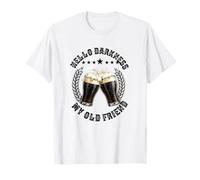 Hola Oscuridad Mi Viejo Amigo Stout Dark Beer Potter Lover Camiseta