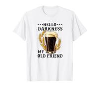 Hola Oscuridad Mi Viejo Amigo Stout Dark Beer Potter Lover Camiseta