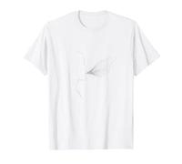 Hola Oscuridad Sonido del Silencio Susurro Arte Música Amantes Camiseta, Hombre, Blanco, S