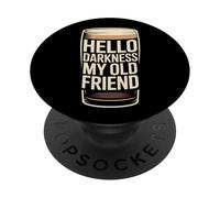 Hola Oscuridad Viejo Compañero Noche Humor Arte PopSockets PopGrip Adhesivo