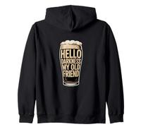 Hola Oscuridad Viejo Compañero Noche Humor Arte Sudadera con Capucha