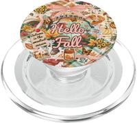 Hola otoño Vintage Collage estética otoño Temporada PopSockets PopGrip para MagSafe