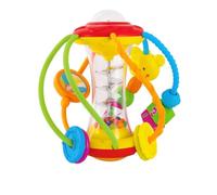 HOLA - Pelota Sensorial de Actividades Bebe - 8 Actividades - Juego Educativo Infantil con Diseño de Gusano - Juguete Interactivo de Coordinación y Estimulación - Regalo para Niños y Niñas +3 Meses