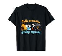 Hola Positividad Adiós Negatividad Chill Vibes Art Camiseta