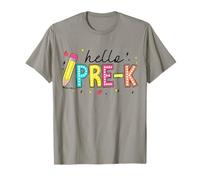 Hola Pre-K Maestro Estudiante De Regreso A La Escuela Preescolar Camiseta
