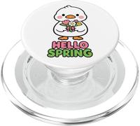 Hola Primavera Pato Kawaii Ramo De Flores Lindo Pastel De PopSockets PopGrip para MagSafe