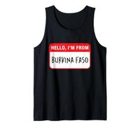 Hola, Soy de Burkina Faso Camiseta sin Mangas